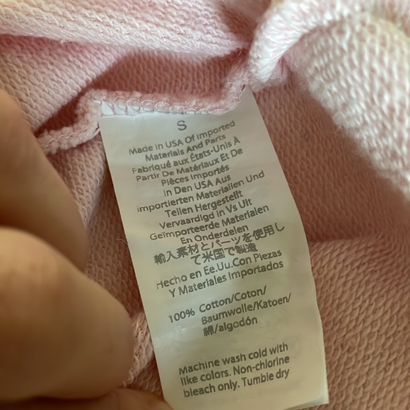 J. Crew x Girls Inc. pink sweatshirt top (size small) - Picture 5 of 5